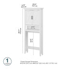 Armoire de rangement Key West à placer au-dessus des toilettes, par Bush Furniture