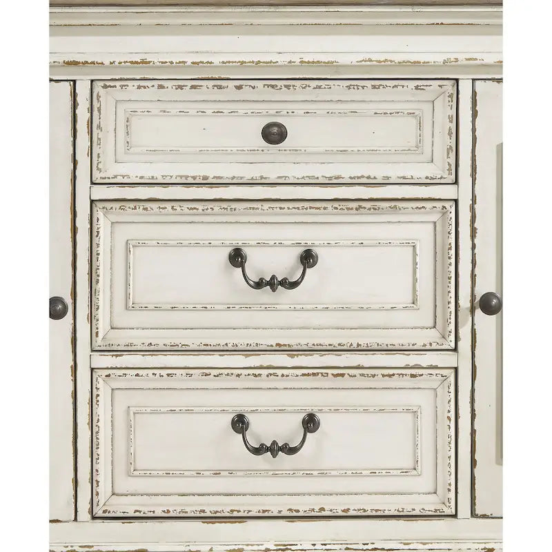 Ensemble de salle à manger 8 pièces blanc/brun Signature Design by Ashley Realyn