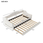 Lit de jour rembourré pour lit simple XL avec ceinture LED et lit gigogne, gris