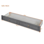 Lit escamotable Queen avec grands tiroirs