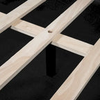 Lit de jour rembourré avec rangement escamotable et barrière de sécurité irrégulière, canapé-lit deux places pour chambre ou salon