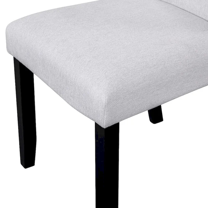 Ensemble table et chaises de cuisine en bois 5 pièces, table ronde pour 4 personnes avec plateau en faux marbre et 4 chaises rembourrées