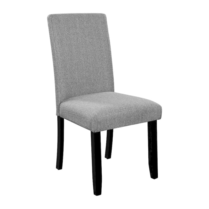 Ensemble table et chaises de cuisine en bois 5 pièces, table ronde pour 4 personnes avec plateau en faux marbre et 4 chaises rembourrées