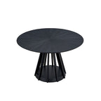 Ensemble table et chaises de salle à manger modernes 5 pièces, table de salle à manger en bois pour cuisine décontractée avec 4 chaises de salle à manger rembourrées