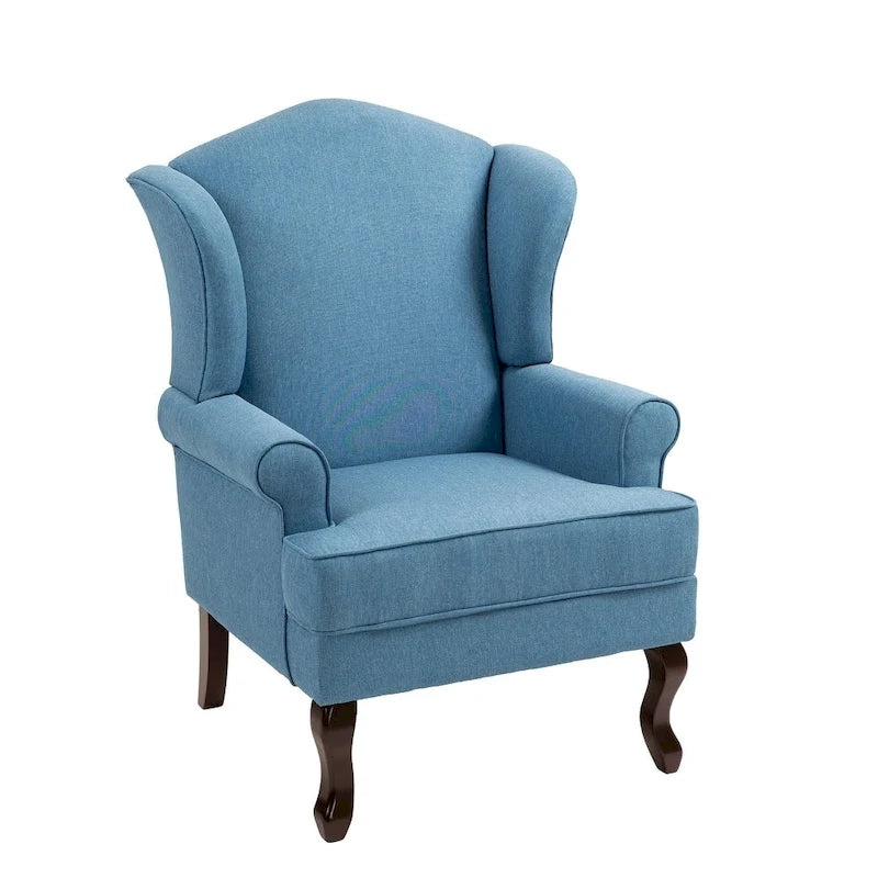 Ensemble de 2 fauteuils à oreilles élégants pour salon, fauteuils d'appoint rembourrés