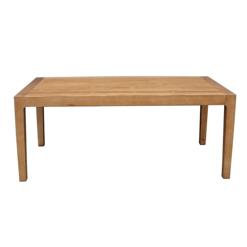 Tuley Dining Table, Pine Wood, Natural Brown, 71 Inch Rectangular Top