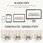 Ensemble canapé d'angle en chenille motif nuage en forme de U avec pouf et coussins