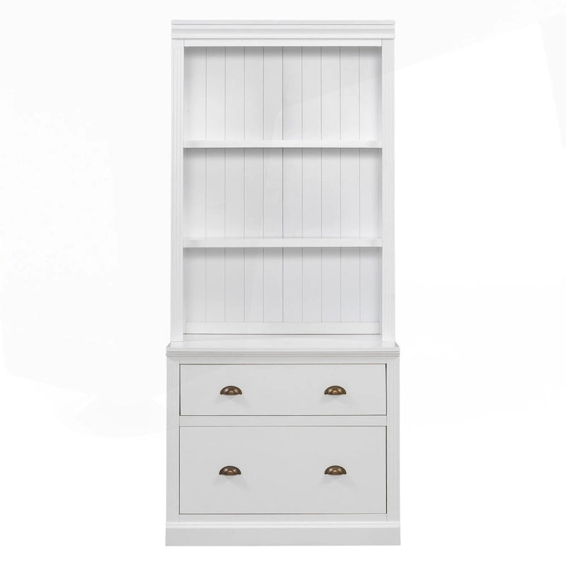 Bibliothèque haute polyvalente avec éclairage LED et multiples options de rangement pour la maison