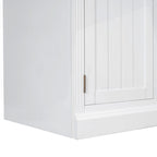 Bibliothèque haute polyvalente avec éclairage LED et multiples options de rangement pour la maison