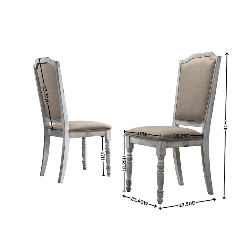 Ensemble de salle à manger vintage 5 pièces avec table ronde à pied central et chaises