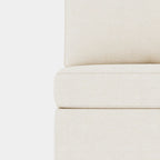 Canapé modulable convertible 8 places beige 129 avec rangement