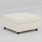 Canapé modulable convertible 8 places beige 129 avec rangement