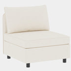 Canapé modulable convertible 8 places beige 129 avec rangement