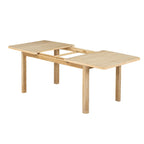 Ensemble de salle à manger en bois 7 pièces avec table extensible et 6 chaises