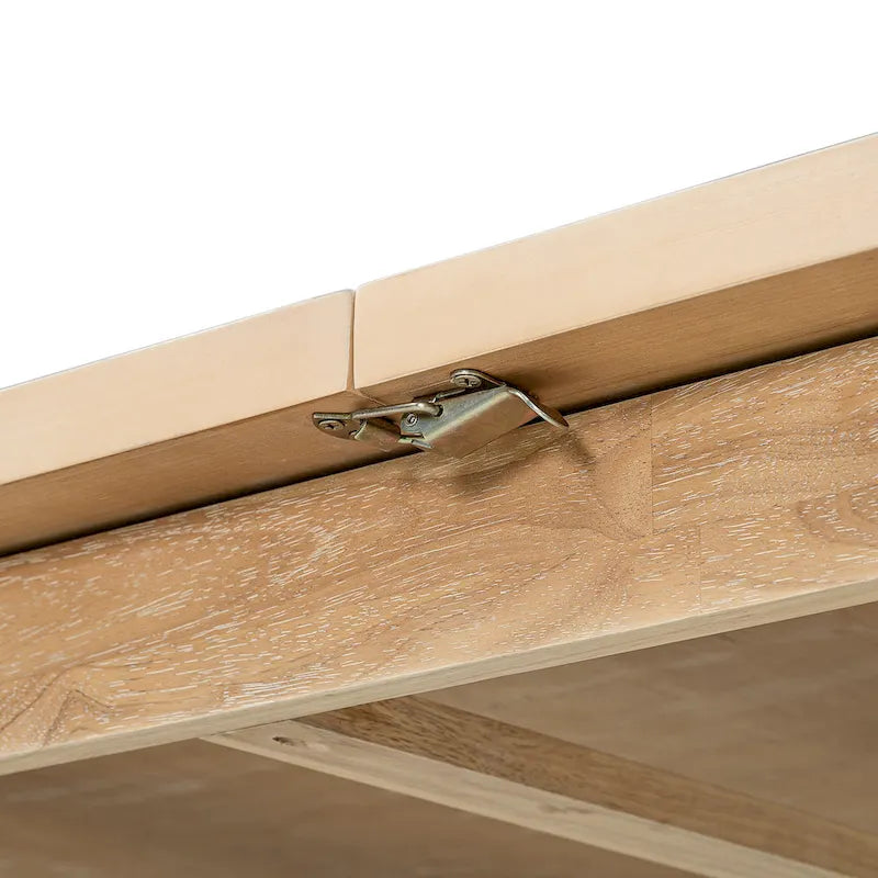 Ensemble de salle à manger en bois 7 pièces avec table extensible et 6 chaises