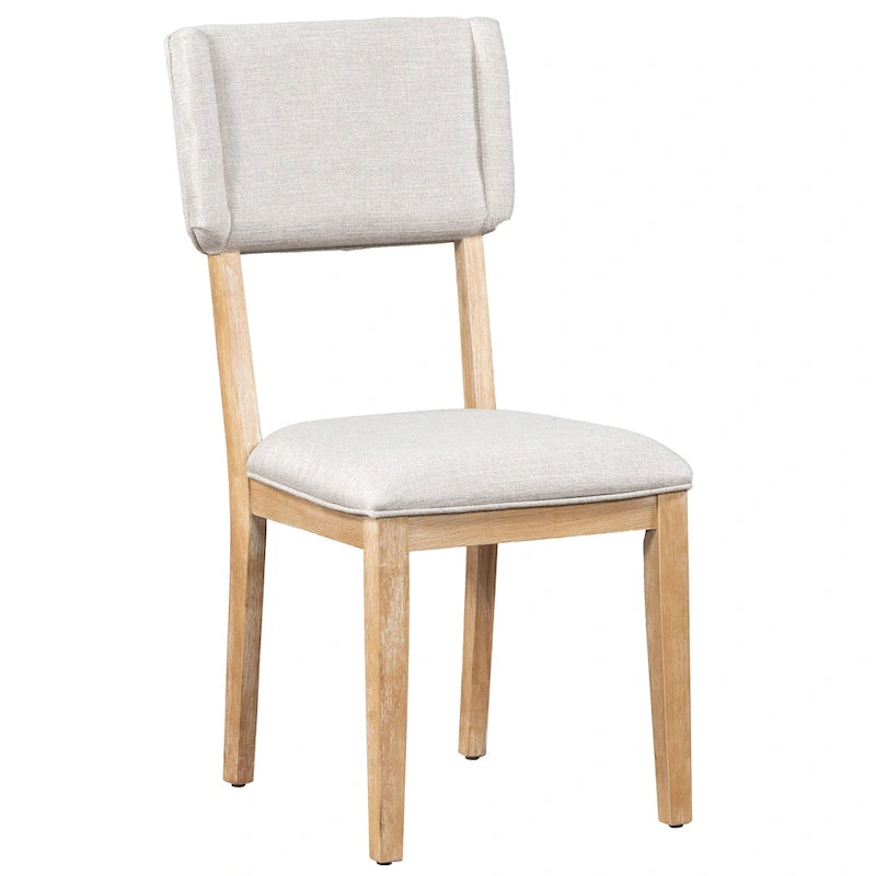 Ensemble de salle à manger en bois 5 pièces comprenant une table rectangulaire de 59 pouces et 4 chaises