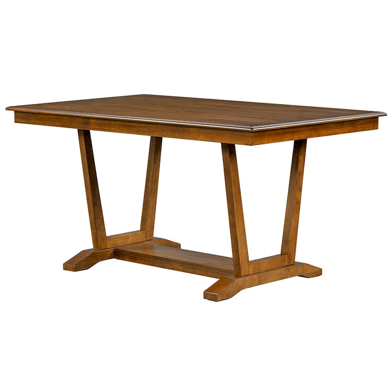 Ensemble de salle à manger en bois 5 pièces comprenant une table rectangulaire de 59 pouces et 4 chaises