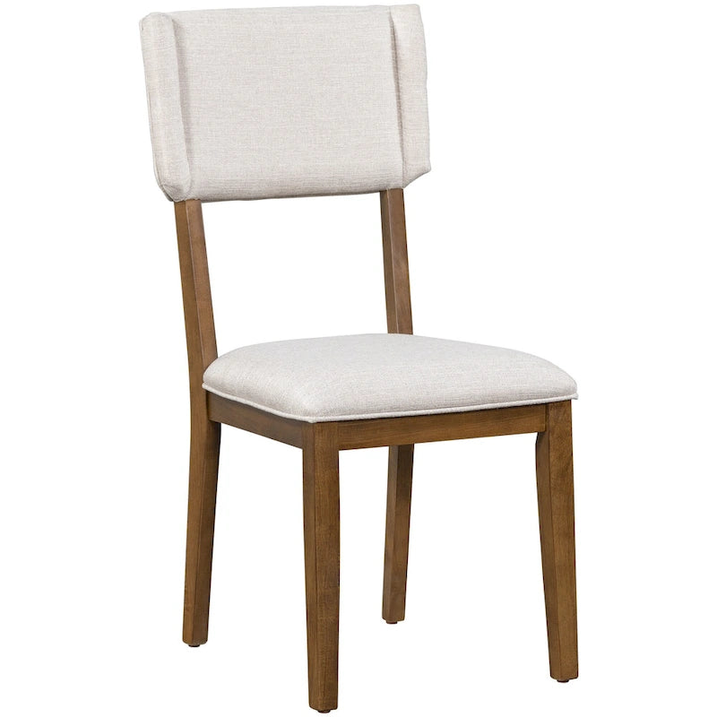 Ensemble de salle à manger en bois 5 pièces comprenant une table rectangulaire de 59 pouces et 4 chaises