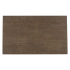 Ensemble de salle à manger moderne 6 pièces avec table, chaises, coussins amovibles, étagère de rangement et banc.