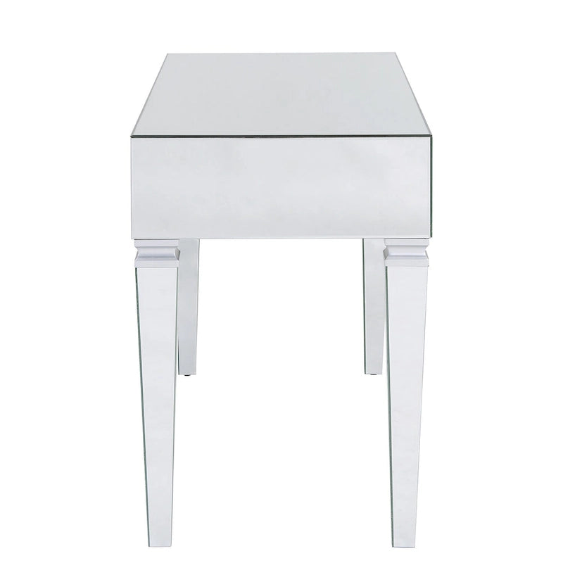 Bureau Dakota argenté à miroir
