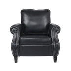 Fauteuil club Dowd en similicuir avec garniture cloutée par Christopher Knight Home
