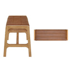 Banc Cesis moderne de style scandinave, finition chêne clair