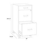 Classeur mobile noir à 3 tiroirs Space Solutions