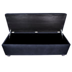 Banc de rangement en lin capitonné Sole Secret Obsession