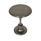 Table d'appoint en aluminium tourné - Noir - Roche River Decor - 45,7 cm (L) x 45,7 cm (l) x 58,4 cm (H)
