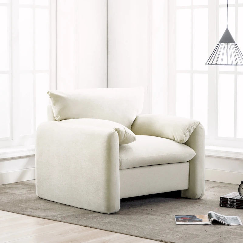 Fauteuil d'appoint surdimensionné