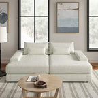 Canapé Conradus Modern surdimensionné 57 pouces à accoudoirs carrés profonds par HULALA HOME