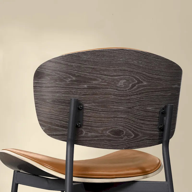 Chaises de salle à manger modernes en bois courbé Art Leon (lot de 2)