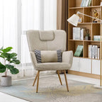 Fauteuils d'appoint à oreilles en similicuir Hausfame pour salon