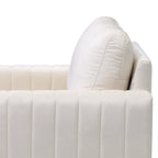 Fauteuil club avec fauteuil d'appoint rembourré moderne Pellebant