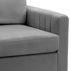 Fauteuil club avec fauteuil d'appoint rembourré moderne Pellebant