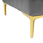 Fauteuil club avec fauteuil d'appoint rembourré moderne Pellebant