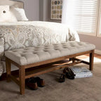 Banc contemporain recouvert de tissu par Baxton Studio