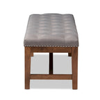 Banc contemporain recouvert de tissu par Baxton Studio