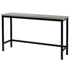 Ensemble table et chaises de salle à manger extra longues avec 3 tabourets style pub