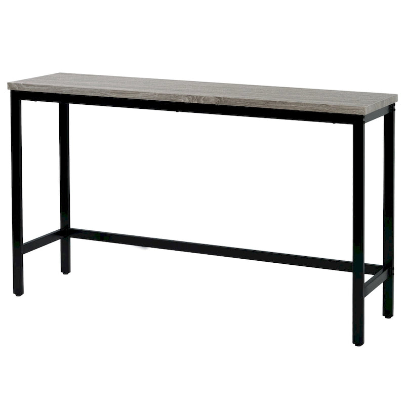 Ensemble table et chaises de salle à manger extra longues avec 3 tabourets style pub