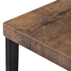 Ensemble table et chaises de salle à manger extra longues avec 3 tabourets style pub