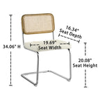 Chaises de salle à manger modernes rembourrées Art Leon (lot de 2)