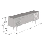 Cheminée électrique Laser WH-EF 63 cm et meuble TV