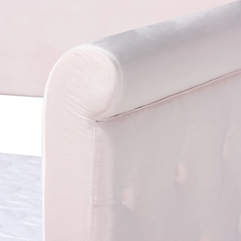 Lit de jour en velours Saky Copper Grove avec lit gigogne