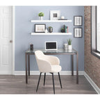 Chaise rembourrée industrielle Carson Carrington Iglabo