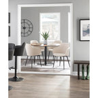 Chaise rembourrée industrielle Carson Carrington Iglabo