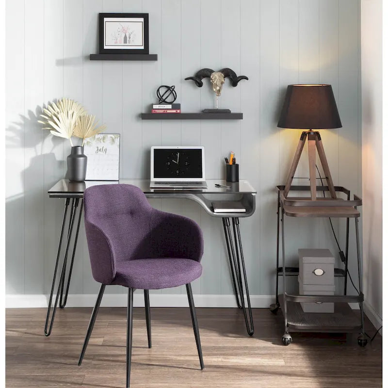 Chaise rembourrée industrielle Carson Carrington Iglabo