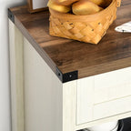 Buffet/meuble de rangement rustique HOMCOM style grange/style ferme moderne pour cuisine et salle à manger