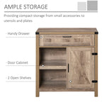 Buffet/meuble de rangement rustique HOMCOM style grange/style ferme moderne pour cuisine et salle à manger