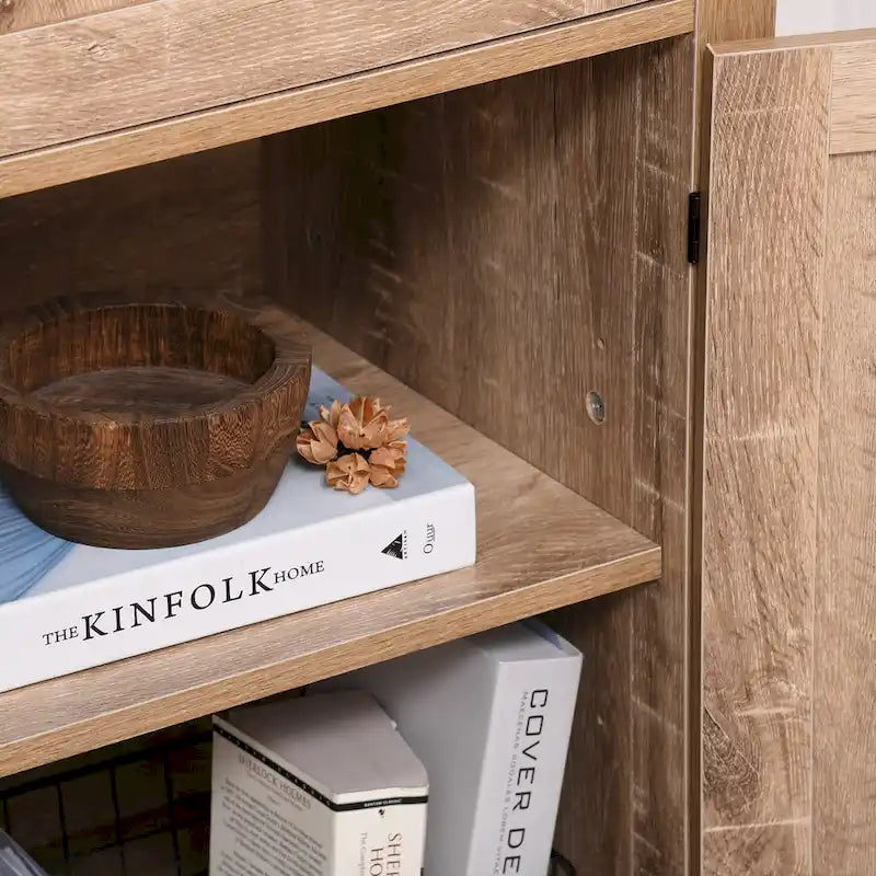 Buffet/meuble de rangement rustique HOMCOM style grange/style ferme moderne pour cuisine et salle à manger